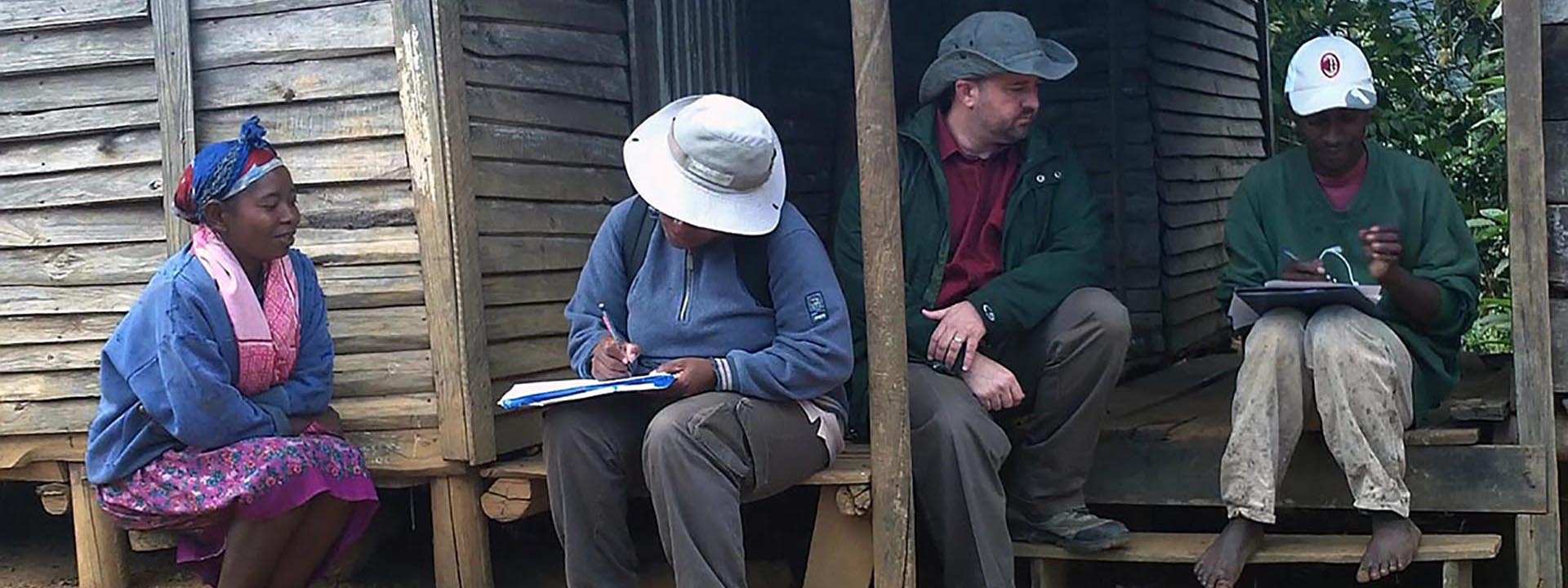 Douglas Hume with Community Members in Mahatsara, Madagascar, 2011