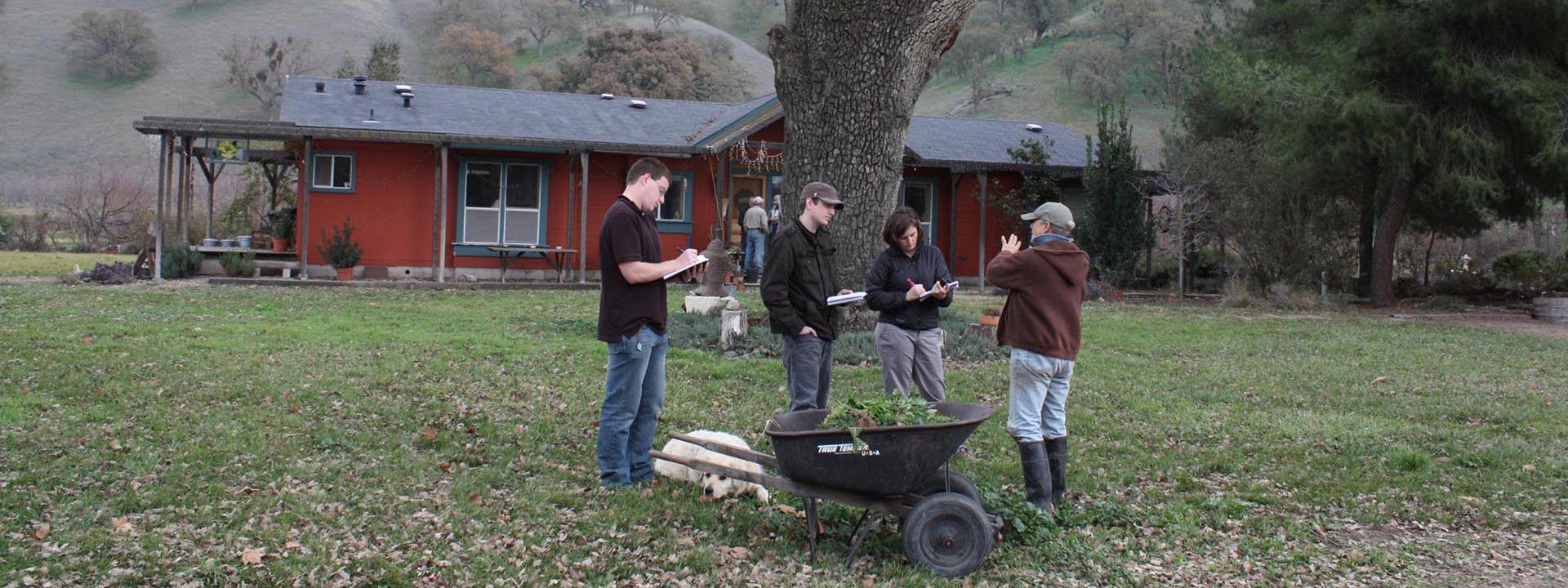 Northern Kentucky University Students Interviewing Farmers, California, 2009