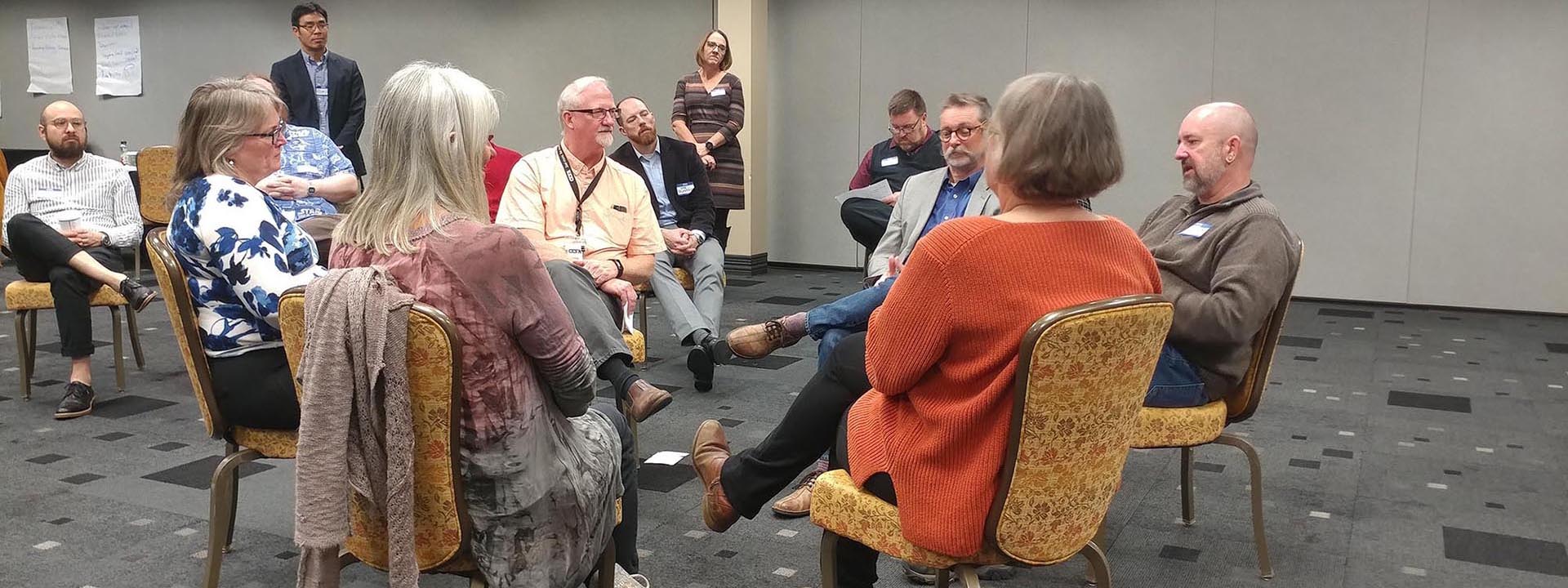 Douglas Hume at a Cooperative Center for Study Abroad Workshop, Western Kentucky University, 2019